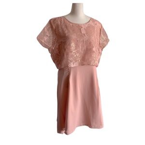 LC Lauren Conrad NEW Floral Burnout Dress Rose Cloud 18 Wedding Birthday Party
